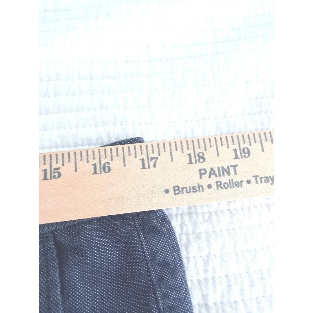 Banana Republic Kentfield Pant Mens 34x34 Blue Cotton Micro Dot Chino Trousers